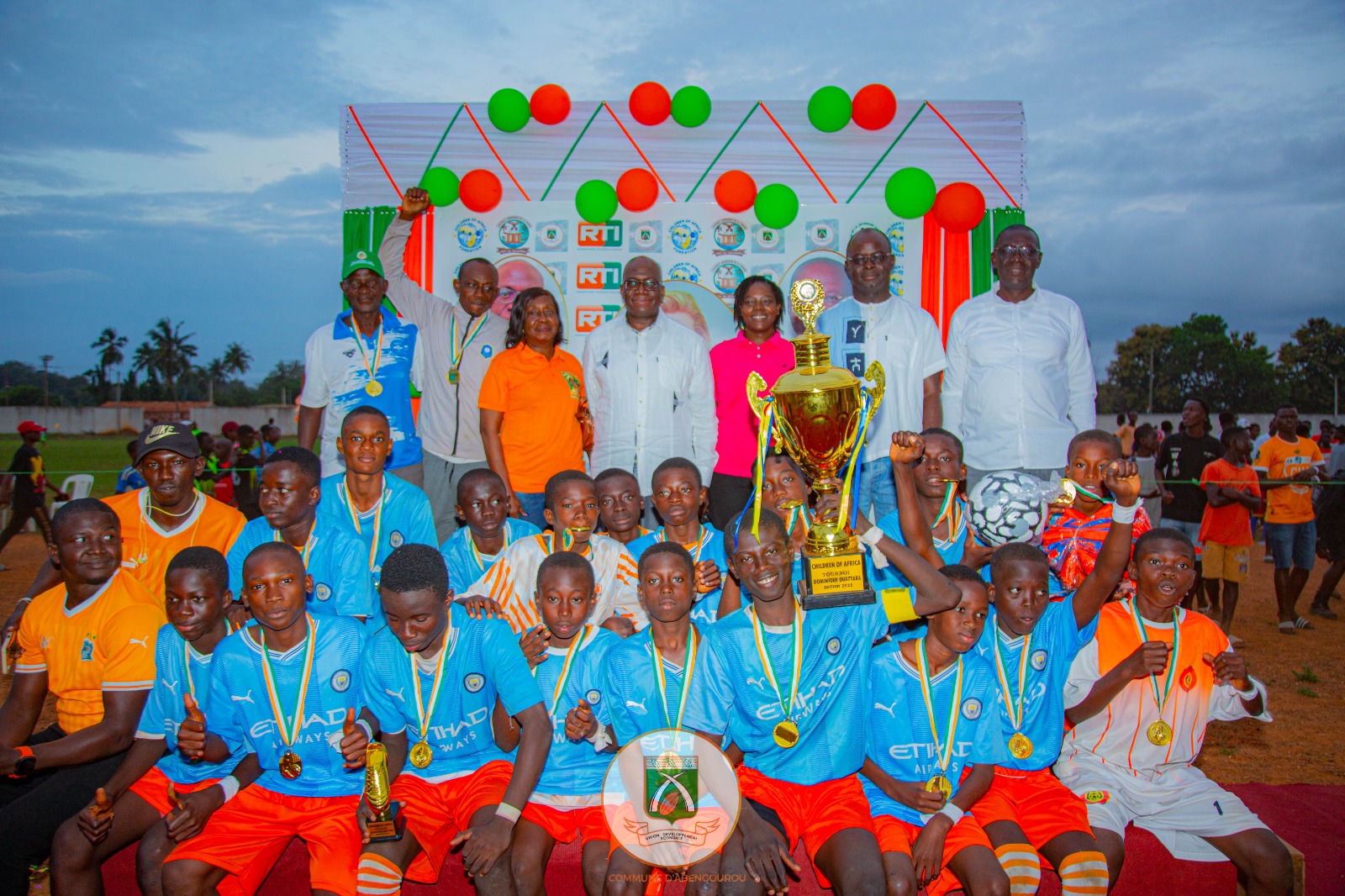 Abengourou Célèbre les Champions du Tournoi Children of Africa U-15: Jeunesse FC et AFAN Sacrés