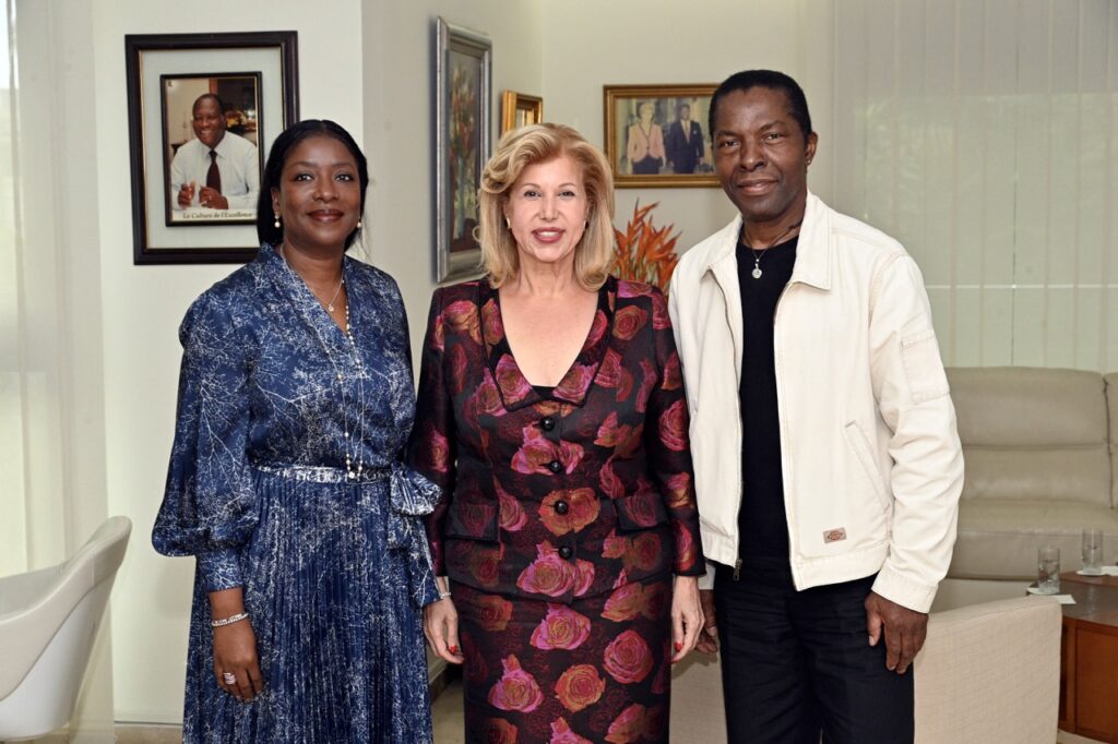 Audience: L’acteur ivoirien Isaac de Bankolé reçu par la Première Dame, Madame Dominique Ouattara