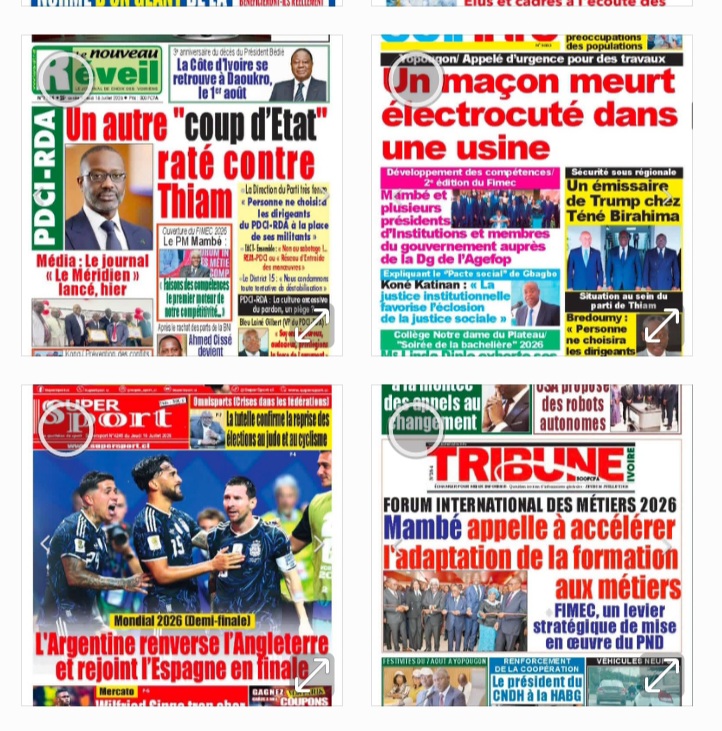 Côte d&rsquo;Ivoire – Les échos du matin