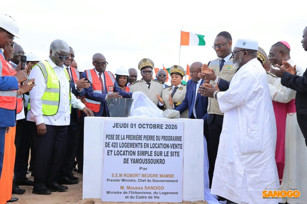 Programme de 25.000 logements / Le PM Mambé lance le chantier de Yamoussoukro pour 420 appartements